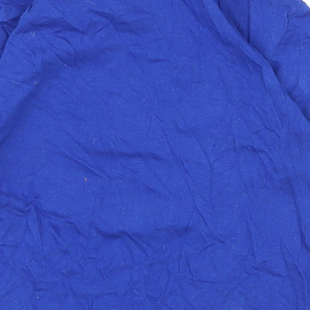 Anbor Boys Blue 100% Cotton Pullover T-Shirt Size 3-4 Years Collared Pullover