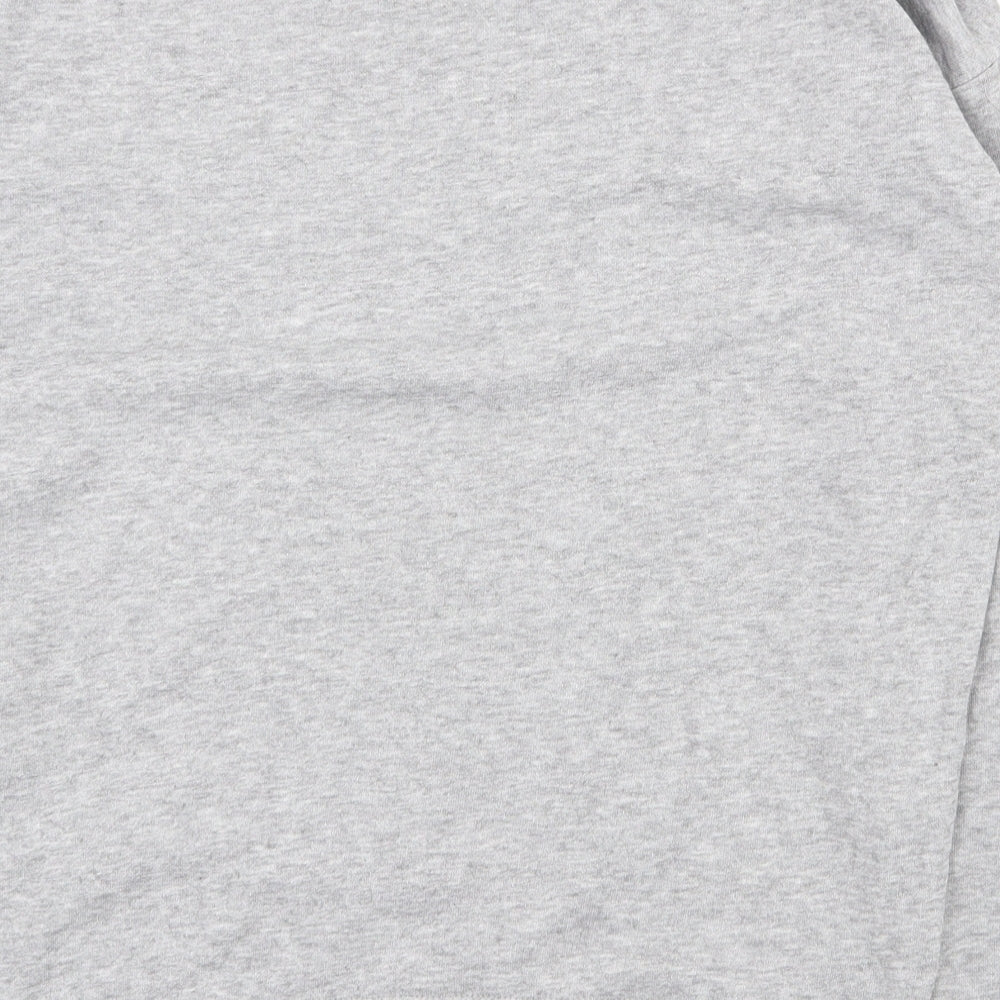 New Look Womens Grey Cotton Pullover Sweatshirt Size 6 Pullover