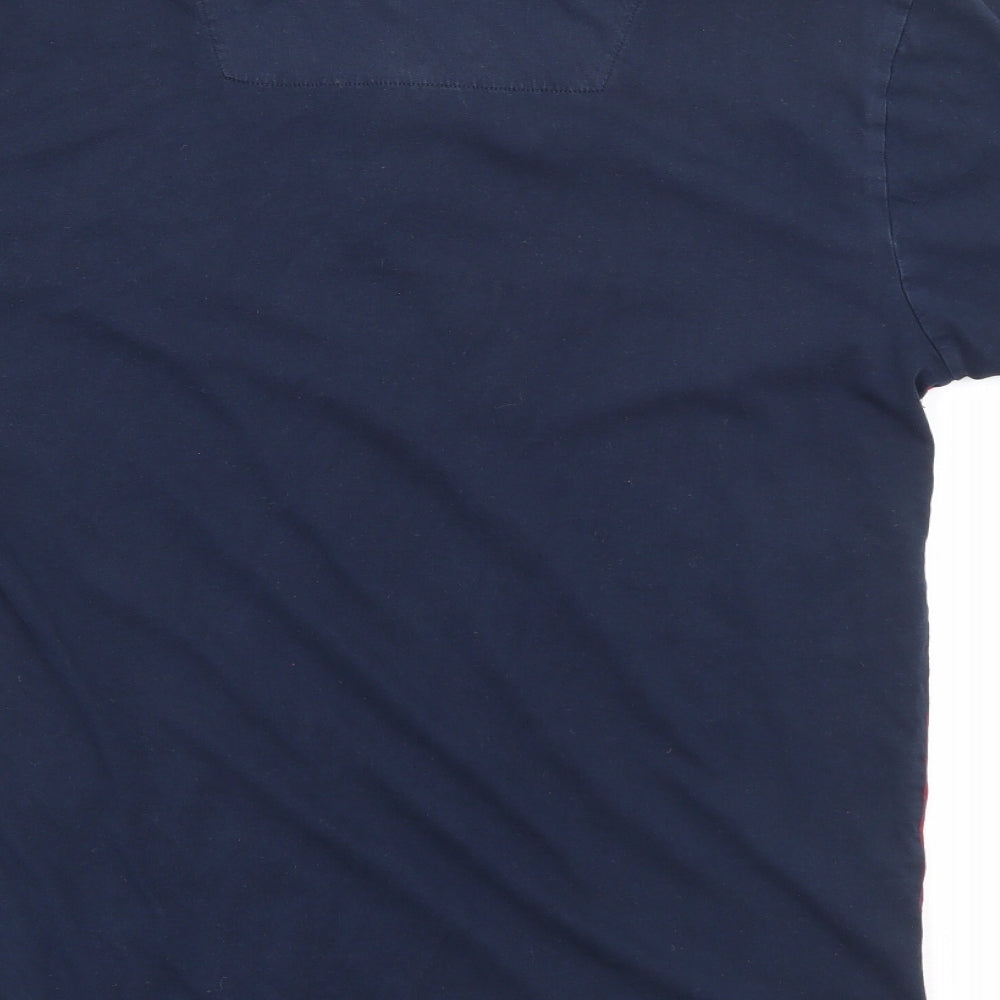 Threadbare Mens Red Cotton Polo Size M Collared Button