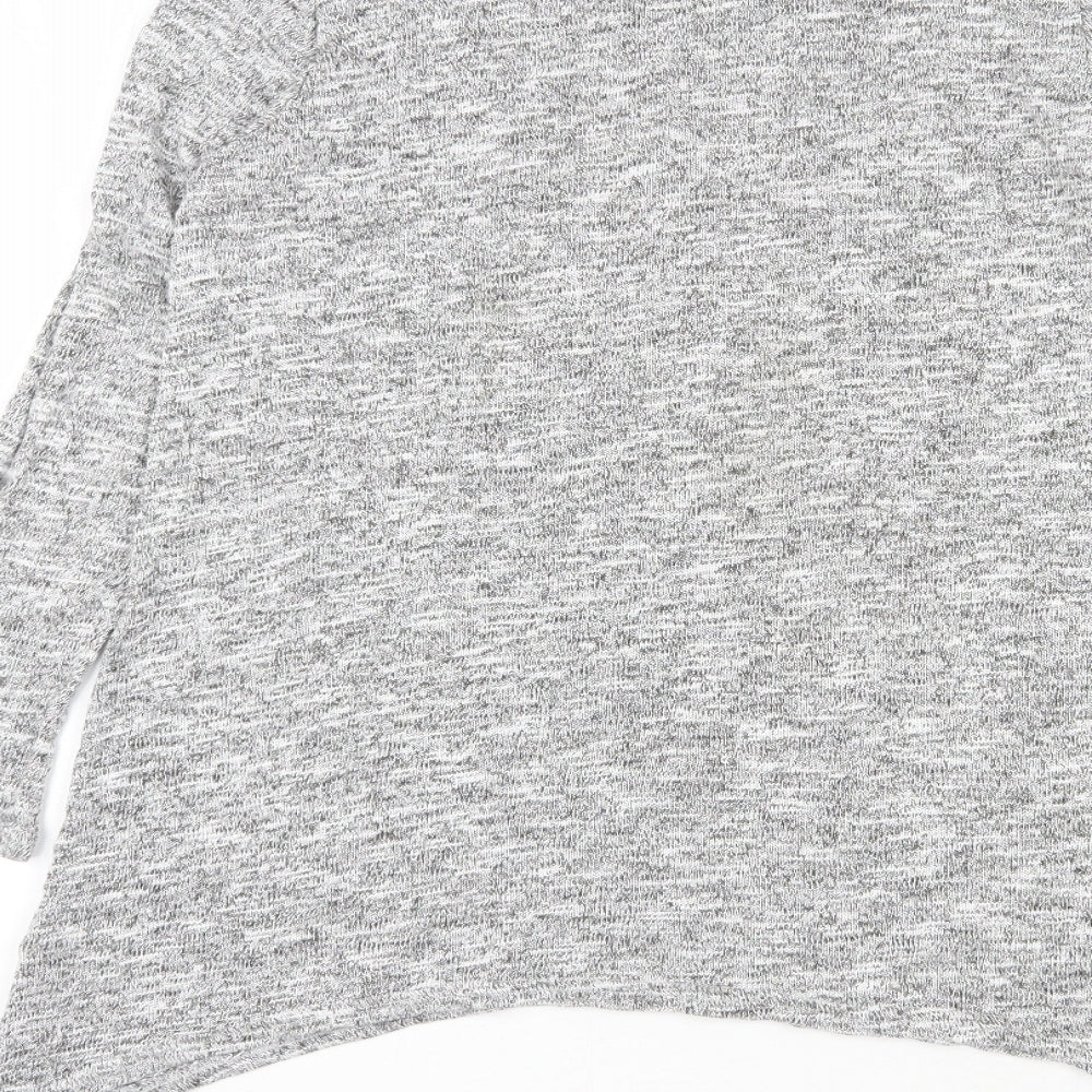 Papaya Womens Grey Viscose Pullover Sweatshirt Size 14 Pullover