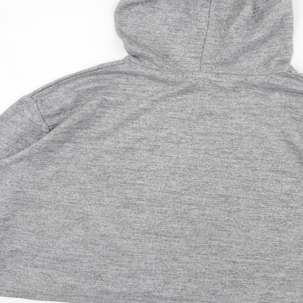 Primark Womens Grey Polyester Pullover Hoodie Size L Pullover