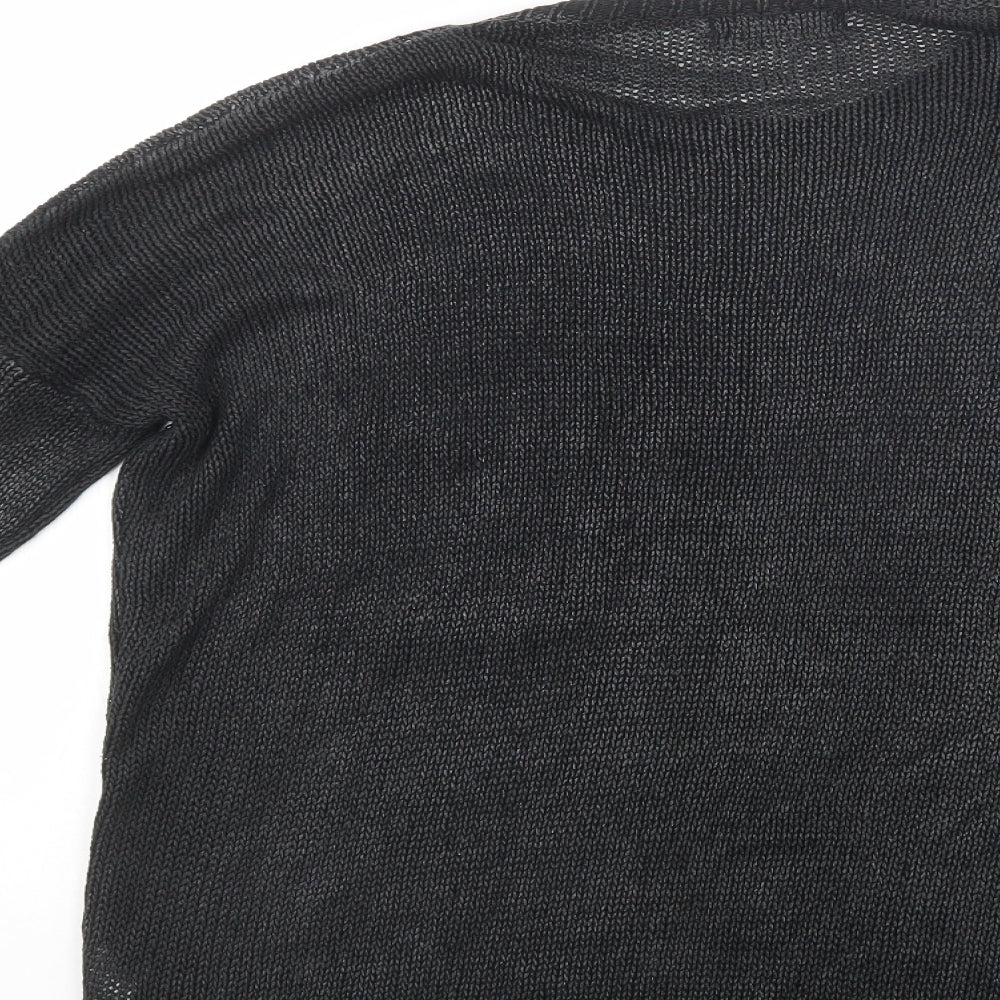 Select Womens Grey Crew Neck Acrylic Pullover Jumper Size 12