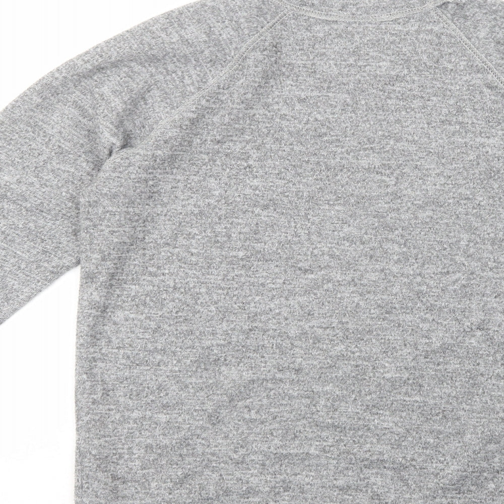 Amour London Mens Grey Crew Neck Polyester Pullover Jumper Size S