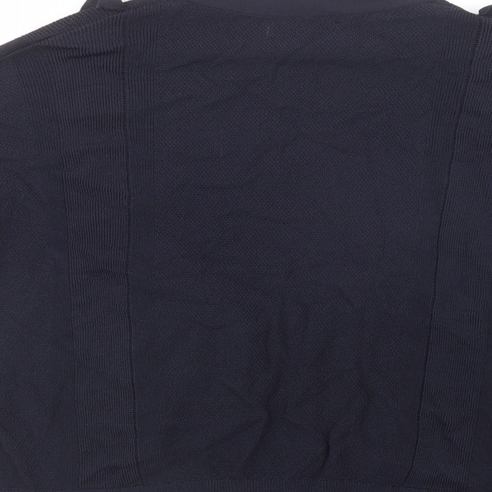 Per Una Womens Blue V-Neck Viscose Cardigan Jumper Size 12