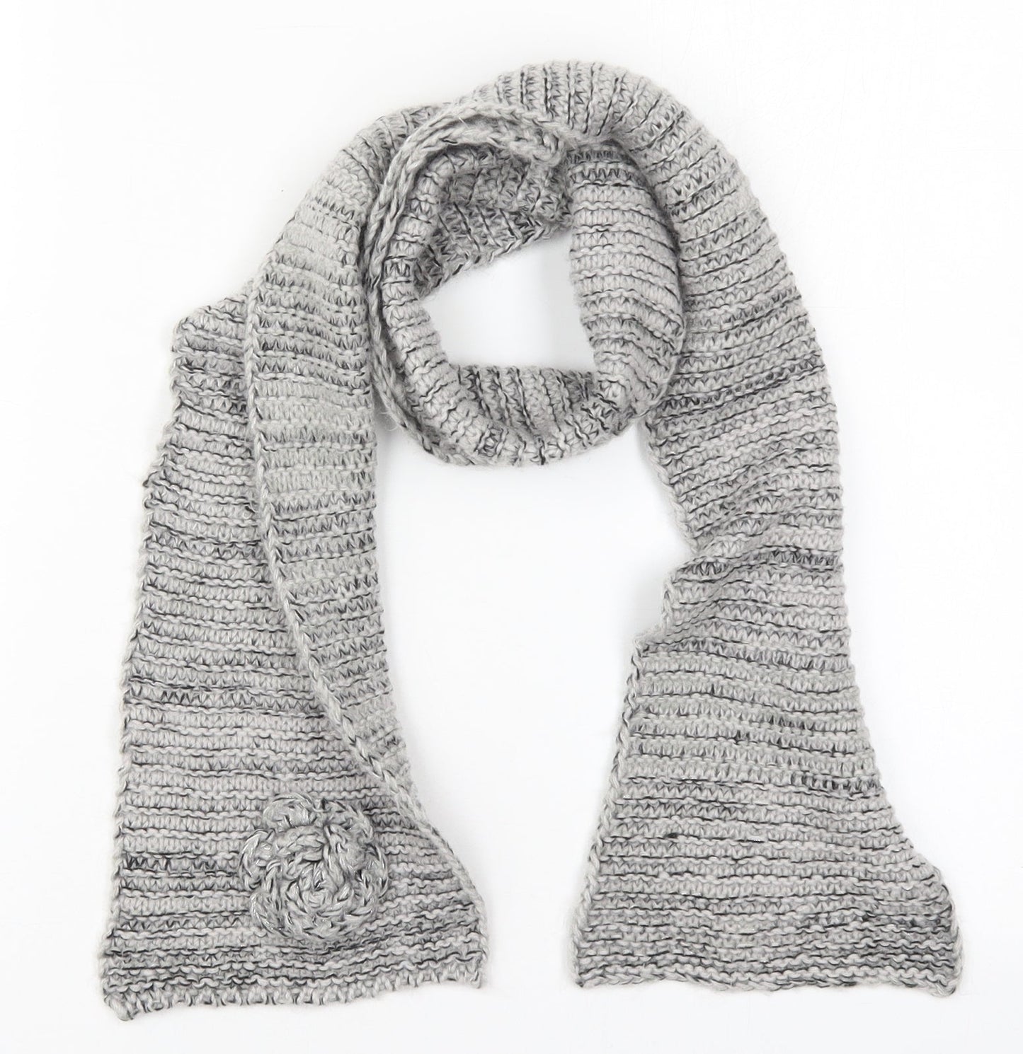 Matalan Womens Grey Acrylic Scarf