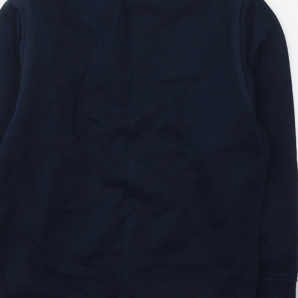 Next Boys Blue Cotton Pullover Sweatshirt Size 7 Years Pullover