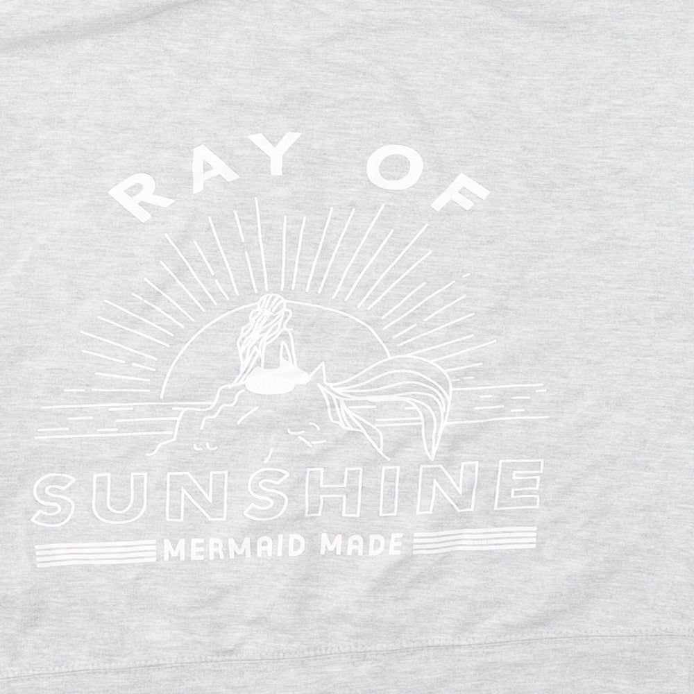 Lefties Womens Grey Cotton Pullover Sweatshirt Size S Pullover - Ray of sunshine
