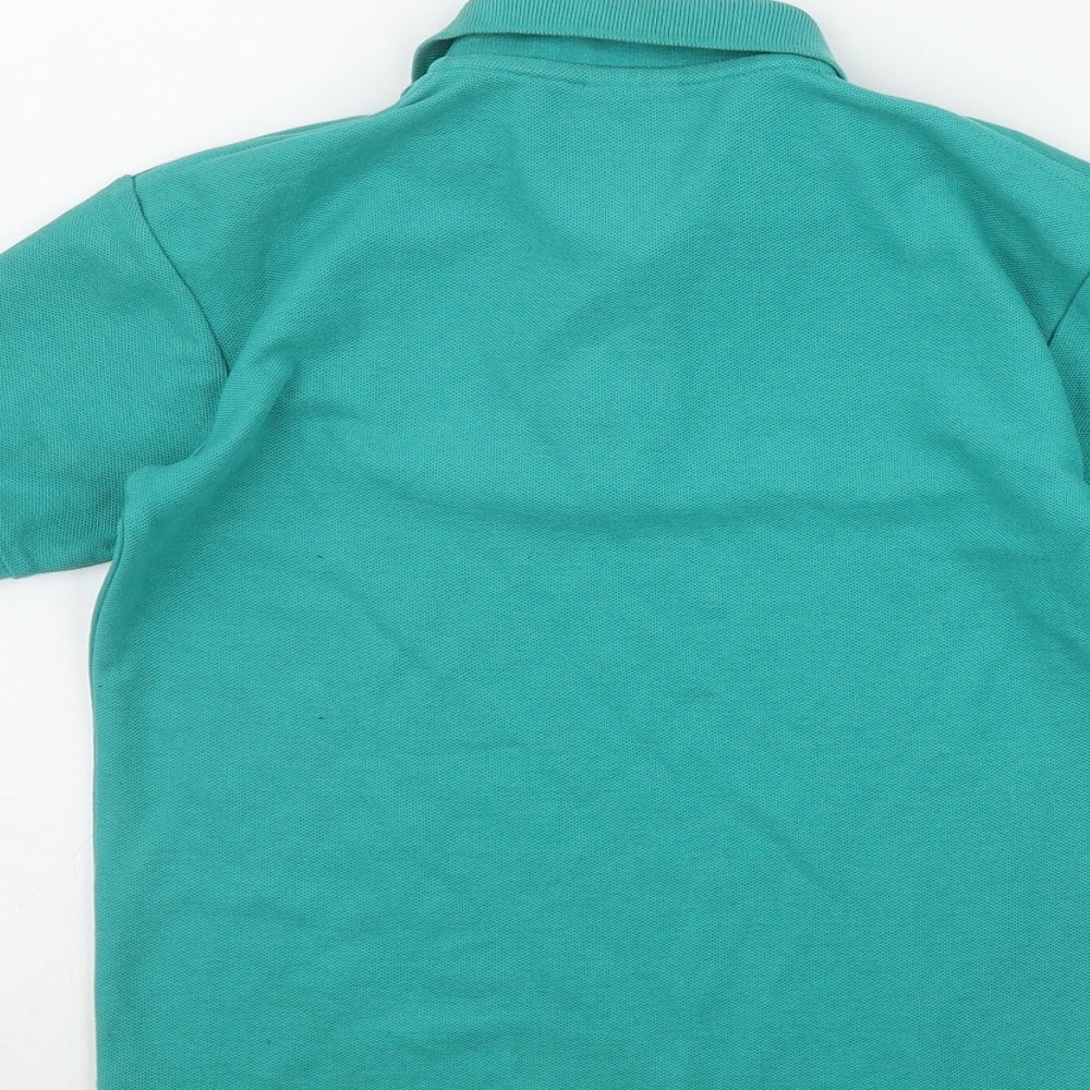 Russell Athletic Boys Green Polyester Basic Polo Size 5-6 Years Collared Pullover