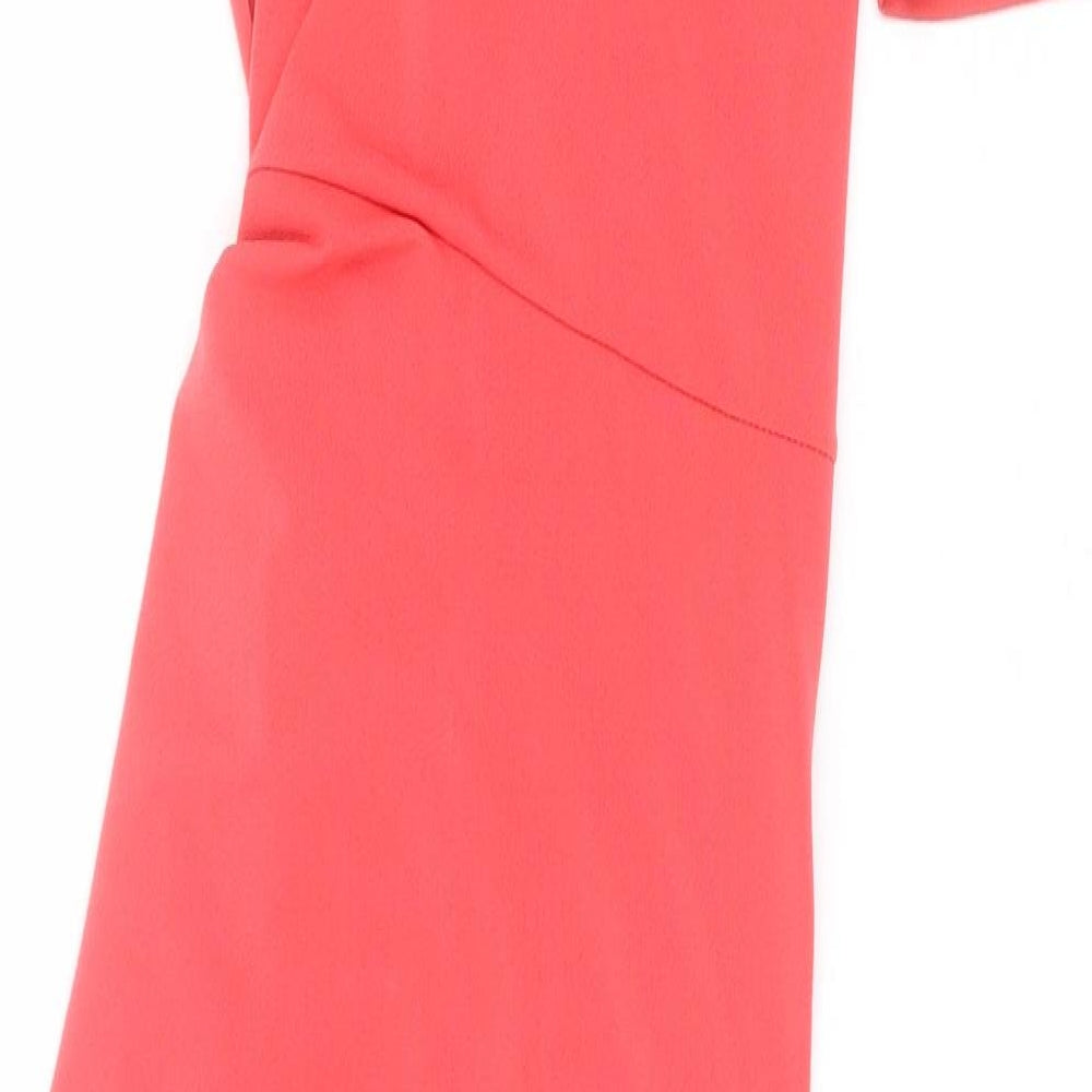 WalG Womens Red Polyester Bodycon Size S Round Neck Pullover
