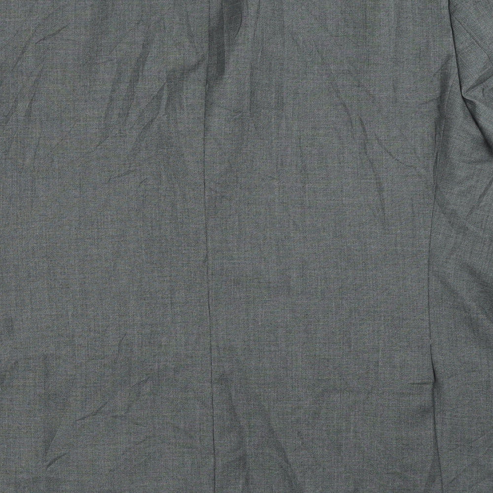 Charlton Gray Mens Grey Polyester Jacket Suit Jacket Size 44
