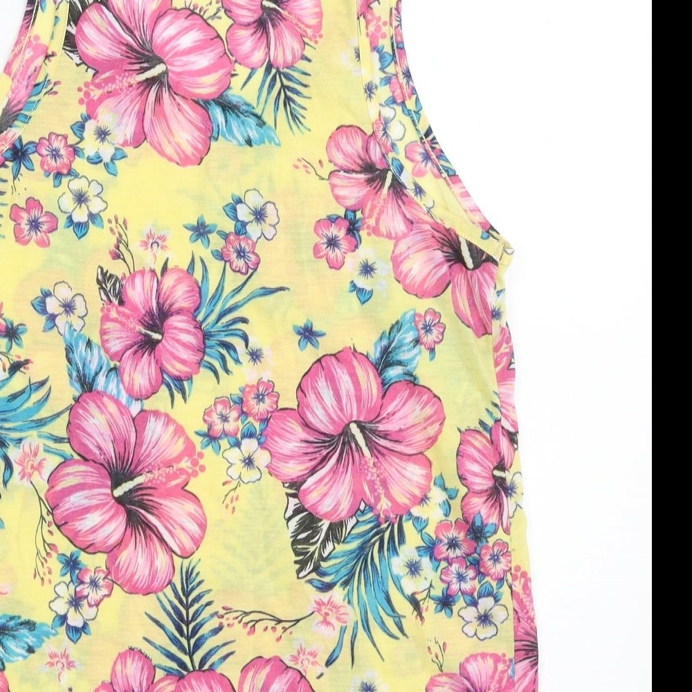 Atmosphere Womens Multicoloured Floral Polyester Camisole Tank Size 10 Scoop Neck