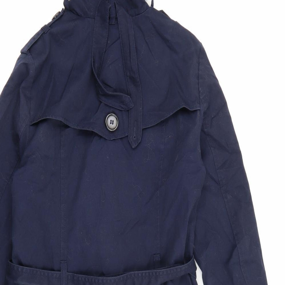 H&M Womens Blue Jacket Size 12 Button