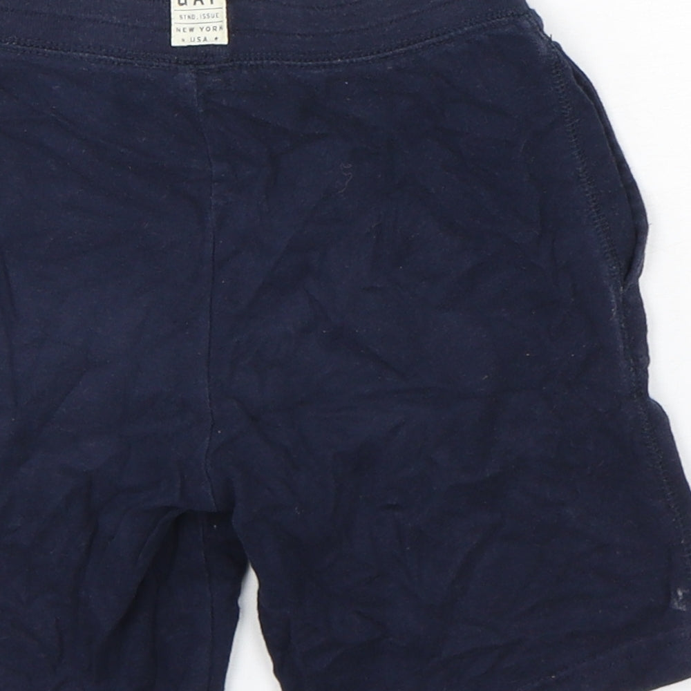 Gap Boys Blue Cotton Sweat Shorts Size 5 Years Regular