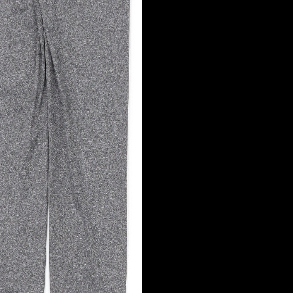 F&F Womens Grey Polyester Compression Leggings Size 6 L26.5 in Regular Pullover