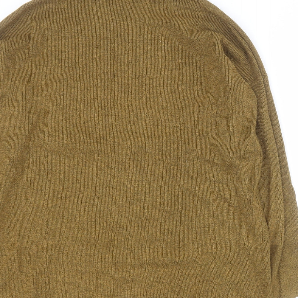 Warehouse Womens Green Roll Neck Viscose Pullover Jumper Size 6