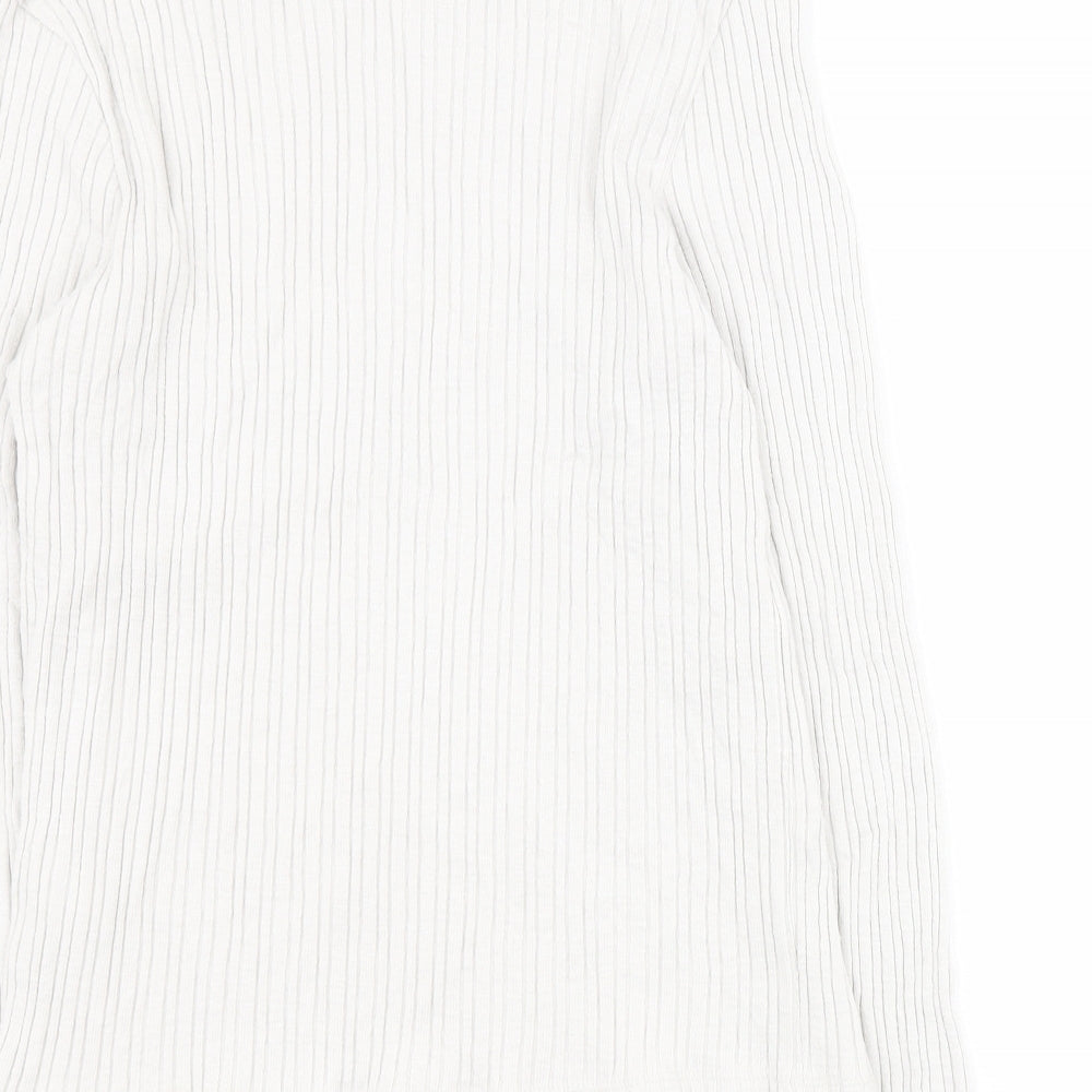 George Womens Grey Round Neck Cotton Pullover Jumper Size 16 - Ribbed