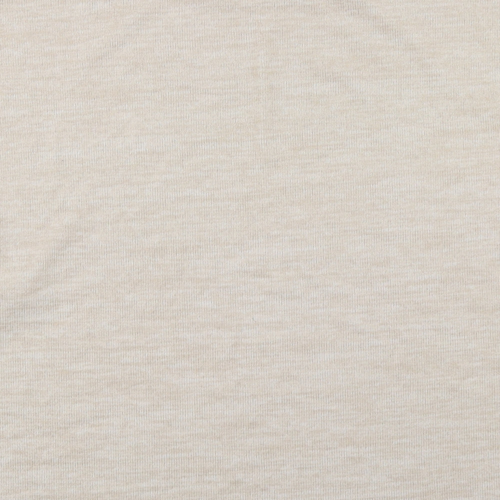 H&M Womens Beige Round Neck Polyester Pullover Jumper Size M