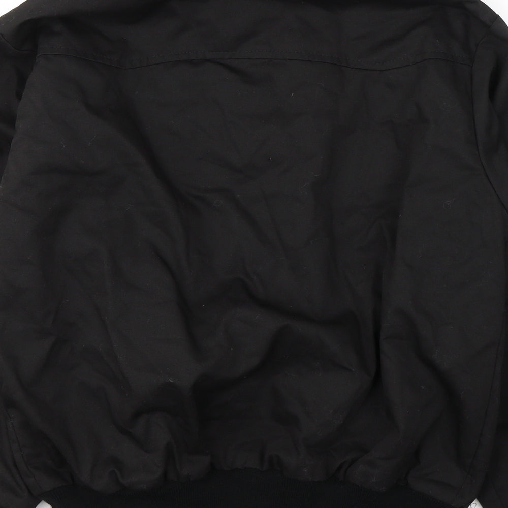 Made in England Mens Black Jacket Size S Zip