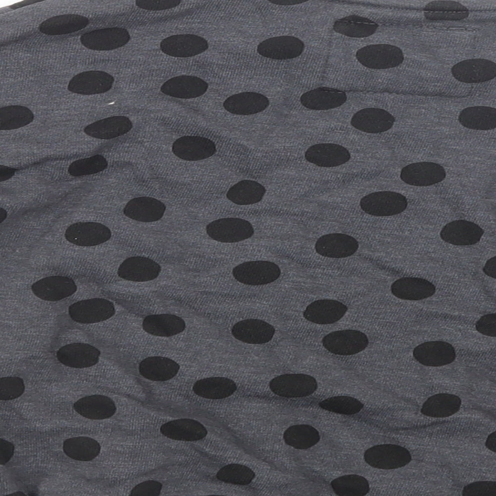 NEXT Girls Grey Polka Dot Cotton Pullover Sweatshirt Size 5-6 Years Pullover