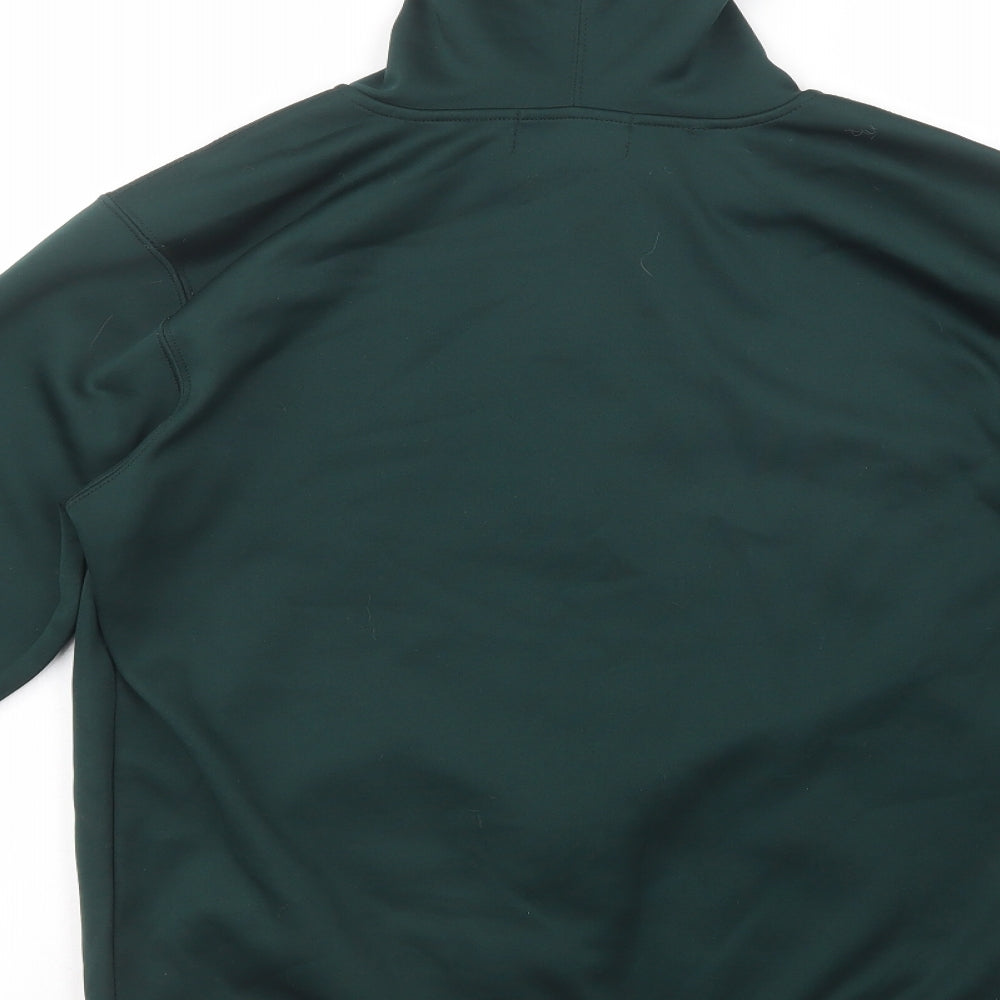 Know Wear Womens Green Polyester Full Zip Hoodie Size M Zip