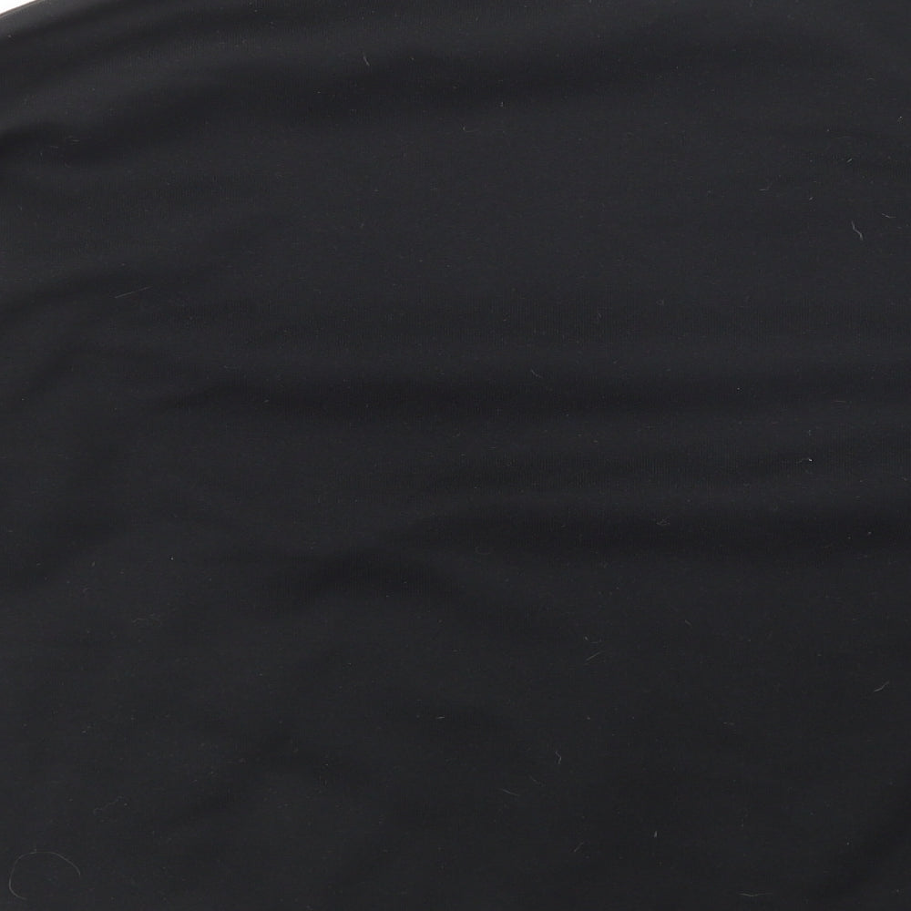 Boohoo Womens Black Polyester Pullover Sweatshirt Size 12 Pullover