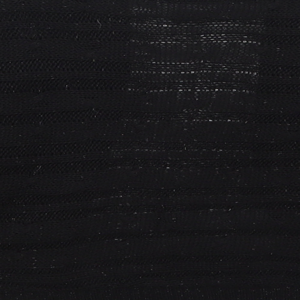 Pilot Womens Black V-Neck Acrylic Cardigan Jumper Size S
