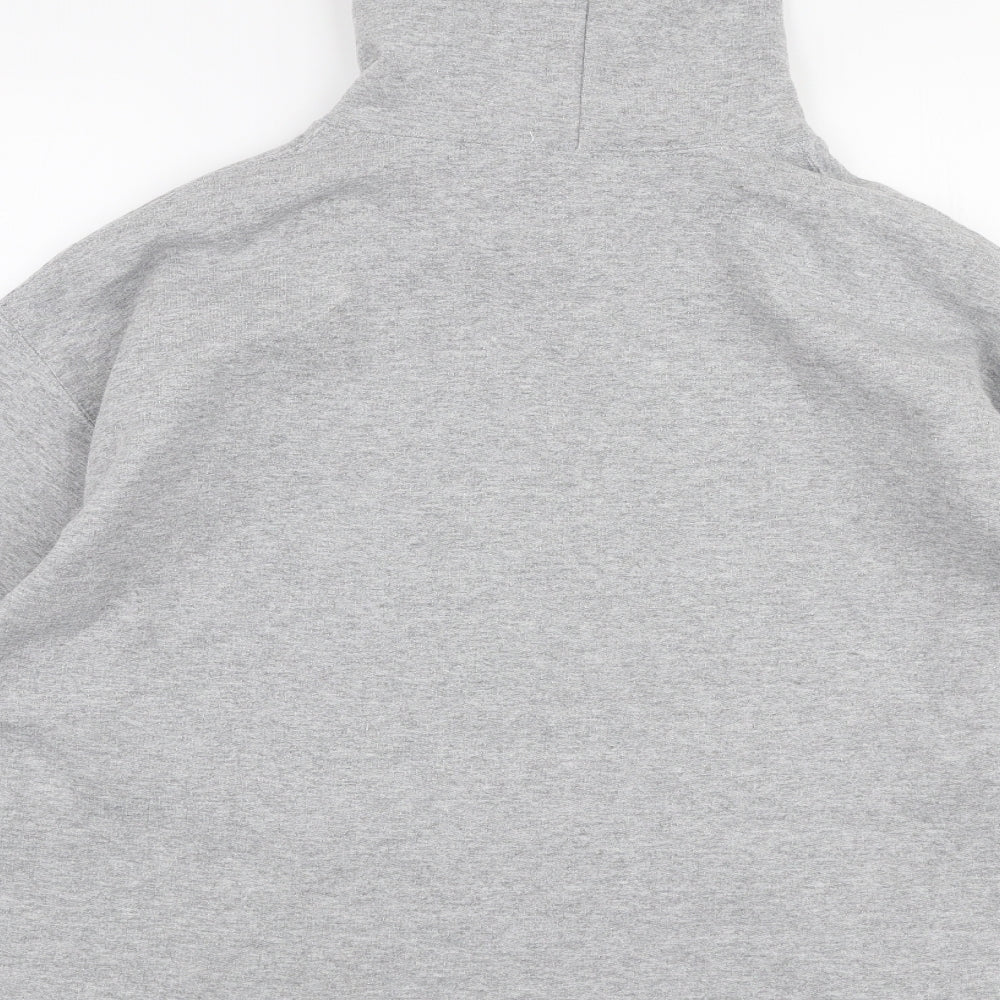 Milk It Womens Grey Cotton Pullover Hoodie Size M Pullover