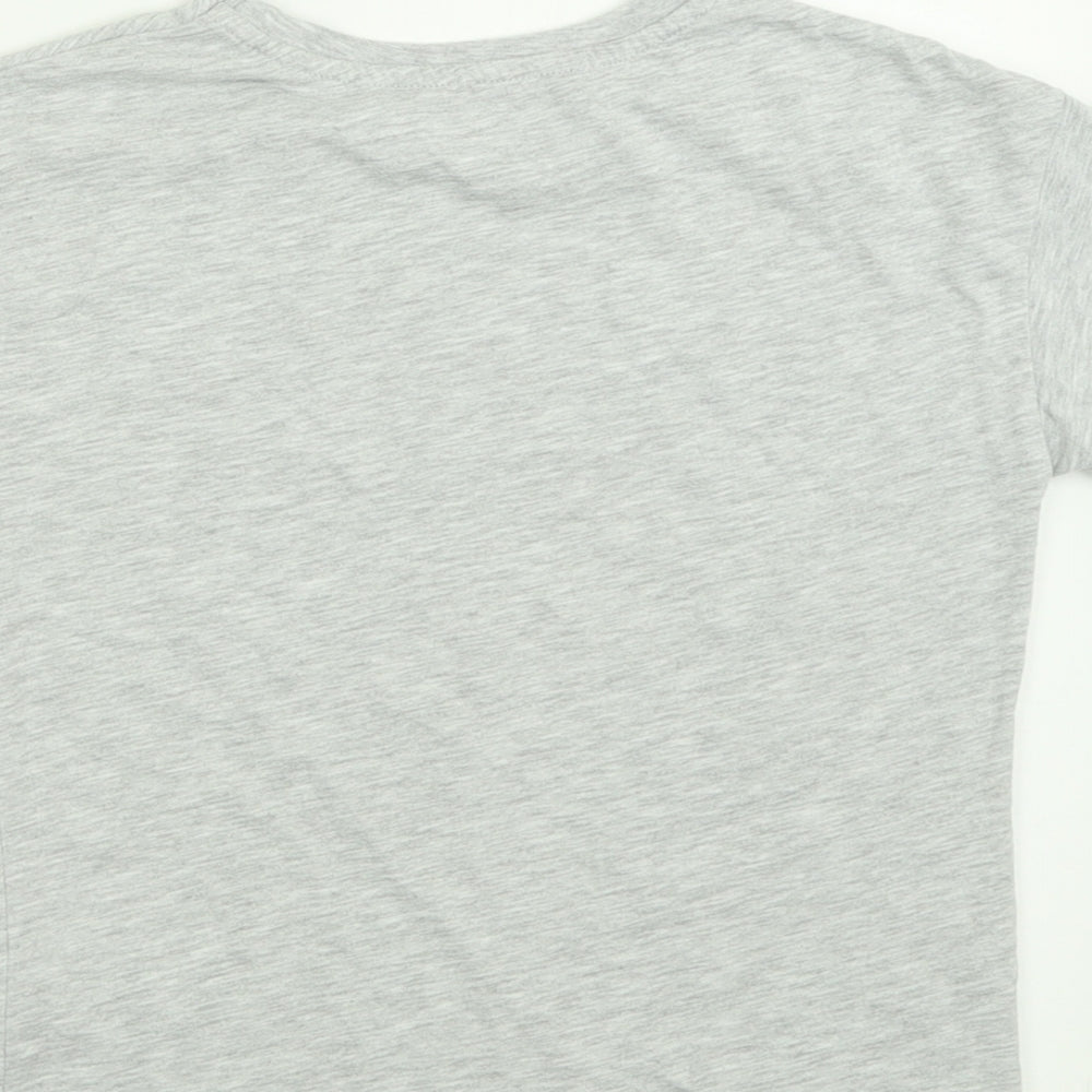Matalan Boys Grey Cotton Basic T-Shirt Size 5-6 Years Crew Neck Pullover - Trucks