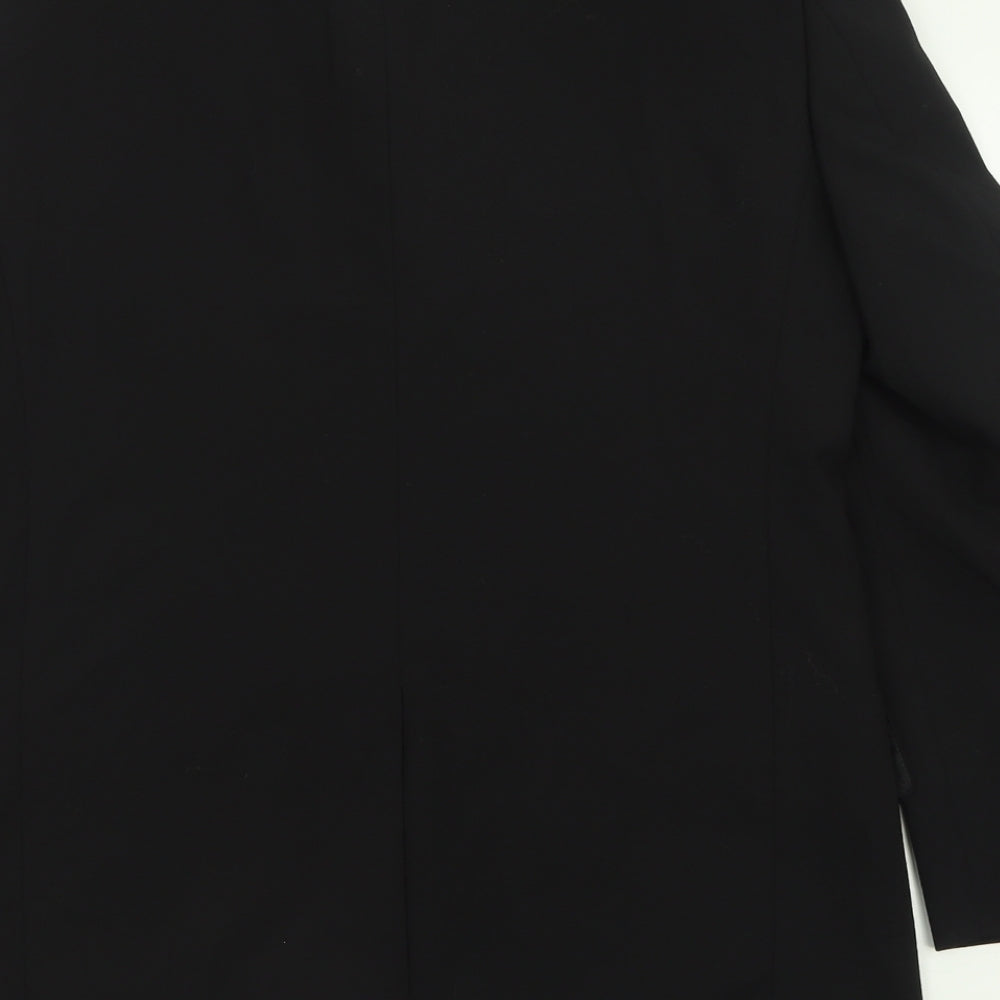 Charlton Gray Mens Black Polyester Jacket Suit Jacket Size 36