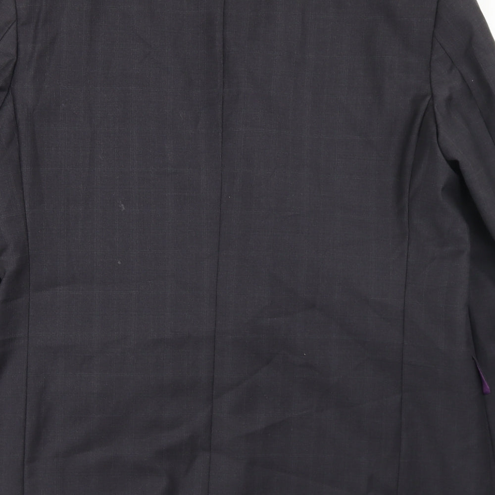 Impressions Mens Black Wool Jacket Blazer Size 42