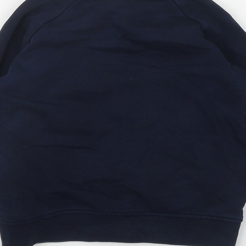 Next Boys Blue Cotton Pullover Sweatshirt Size 4 Years Pullover