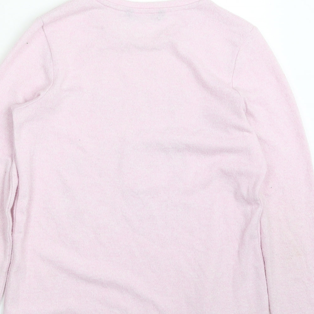 George Girls Pink Crew Neck Viscose Pullover Jumper Size 10-11 Years Pullover - Yay For Today