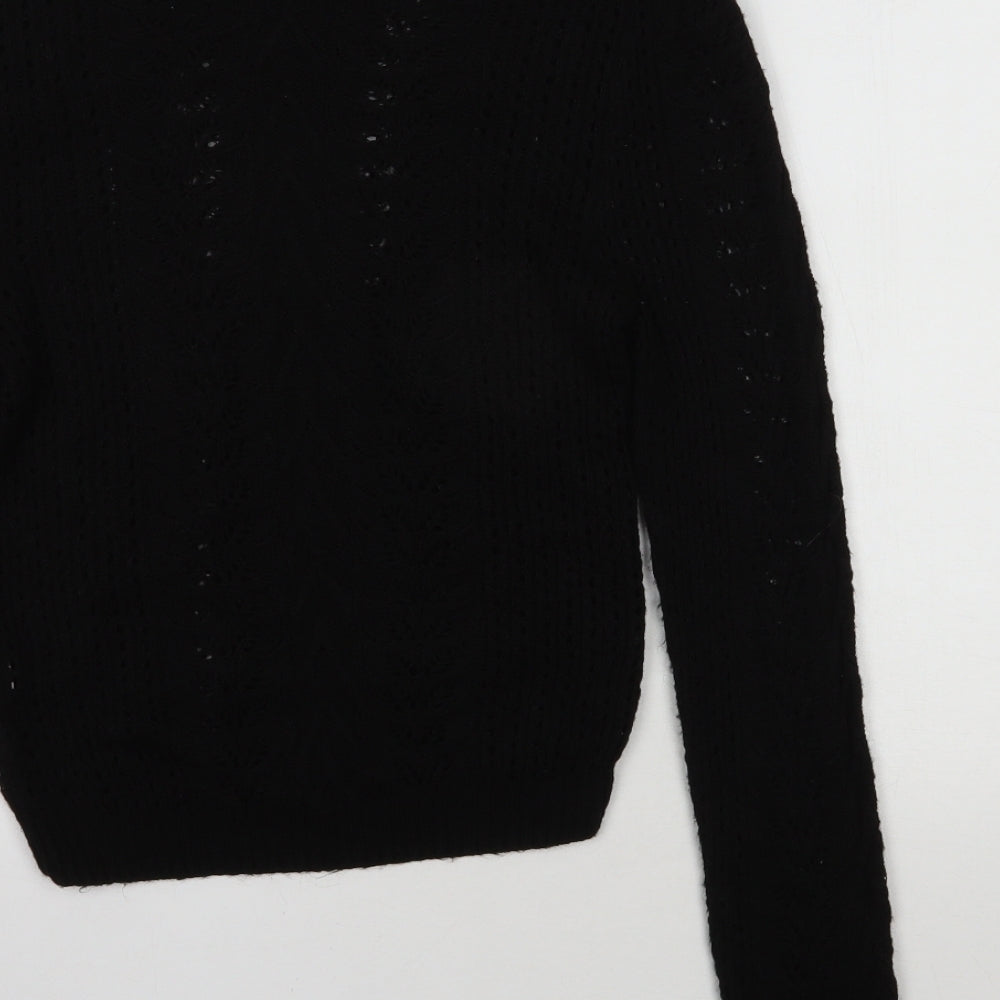 Primark Womens Black Acrylic Pullover Sweatshirt Size XS Pullover