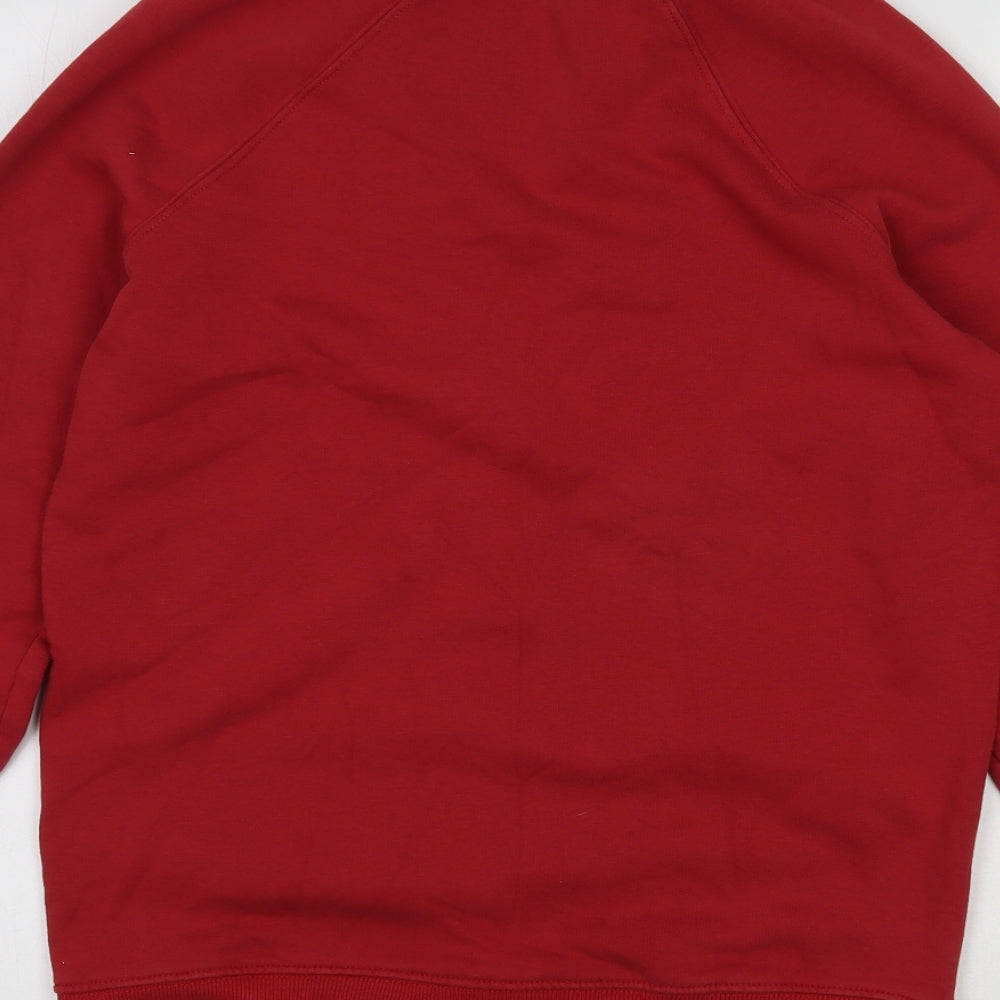NEXT Mens Red Cotton Pullover Sweatshirt Size XS