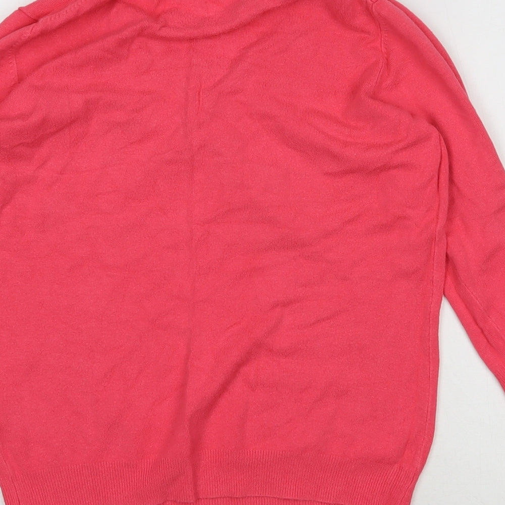 Marks & Spencer Womens Pink Viscose Pullover Sweatshirt Size 10 Pullover
