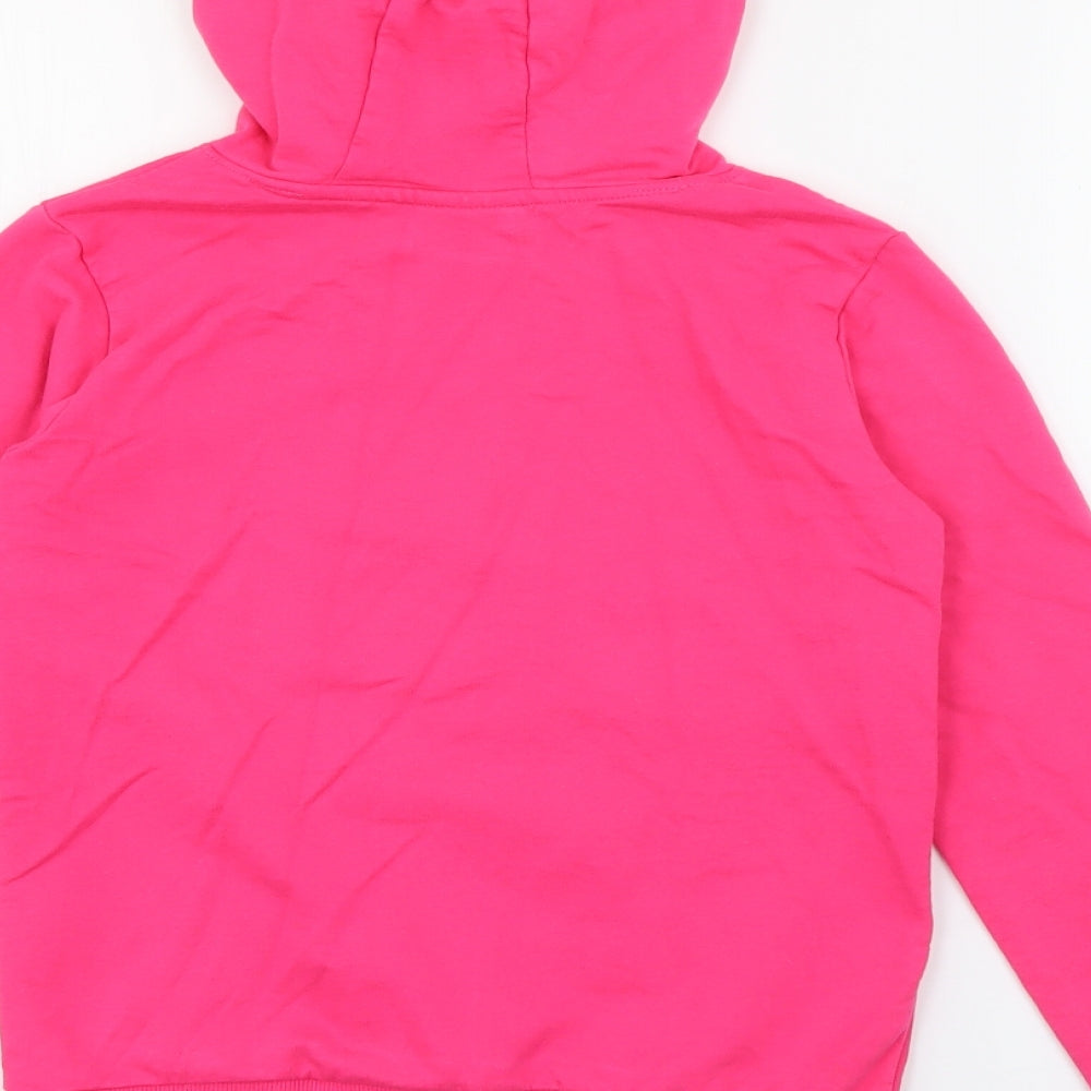 Pop Gear Girls Pink Cotton Pullover Hoodie Size 9-10 Years