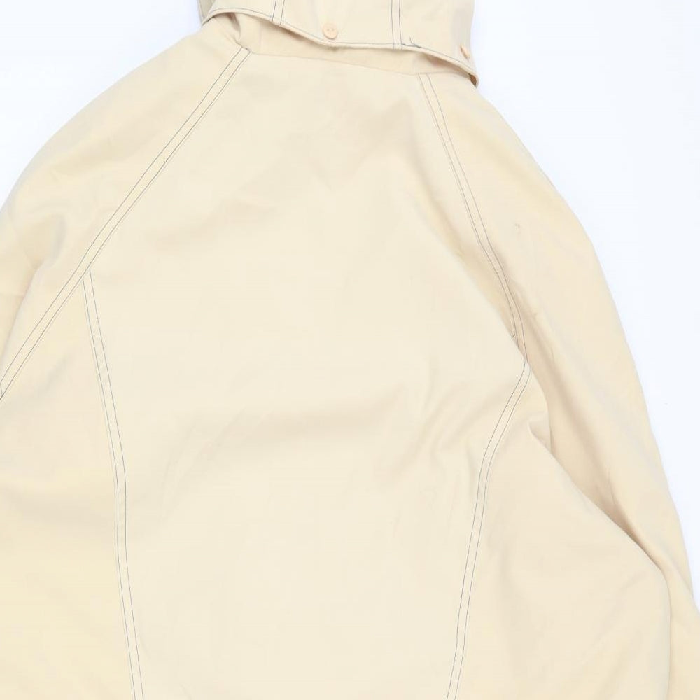 Berkertex Womens Yellow Jacket Coat Size 14 Zip