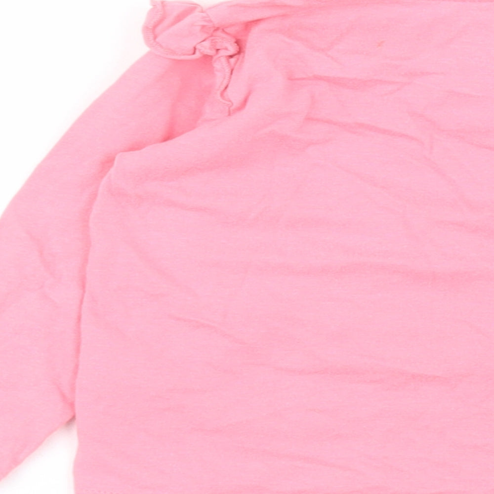 Primark Baby Pink 100% Cotton Pullover T-Shirt Size 9-12 Months Round Neck Pullover