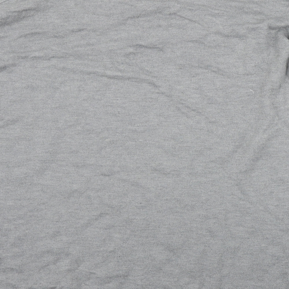 H&M Womens Grey Round Neck Polyamide Pullover Jumper Size M