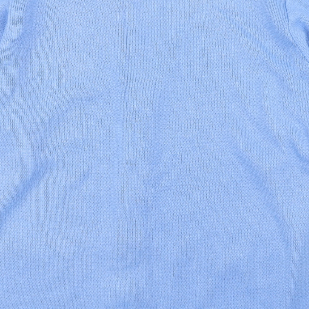 Care Womens Blue V-Neck Polyester Cardigan Jumper Size L