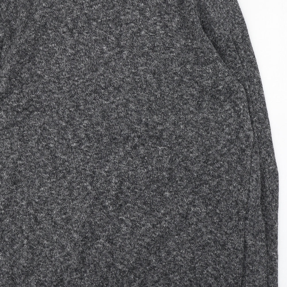 Croft & Barrow Mens Grey Round Neck Cotton Pullover Jumper Size L