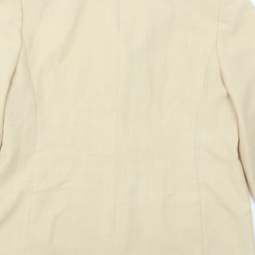 Focus Womens Beige Jacket Size 12 Button