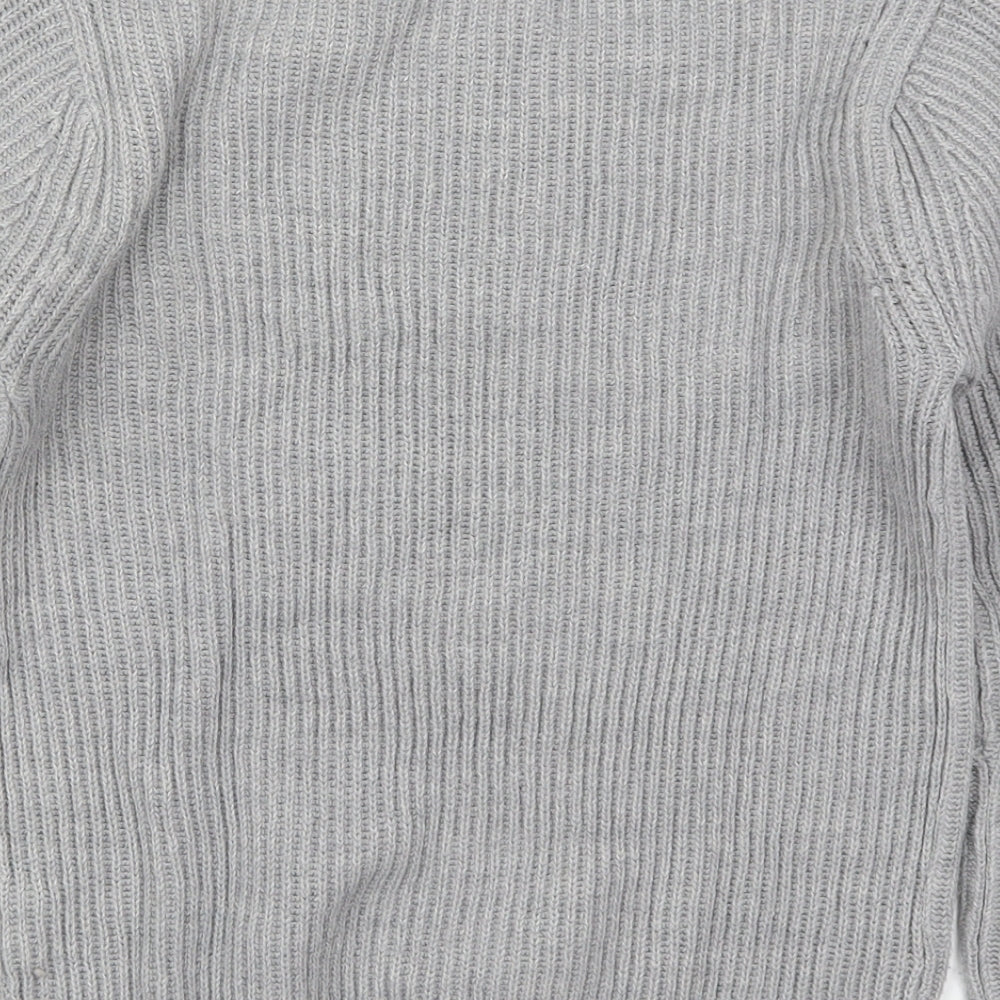 Atmosphere Womens Grey Crew Neck Acrylic Pullover Jumper Size 8