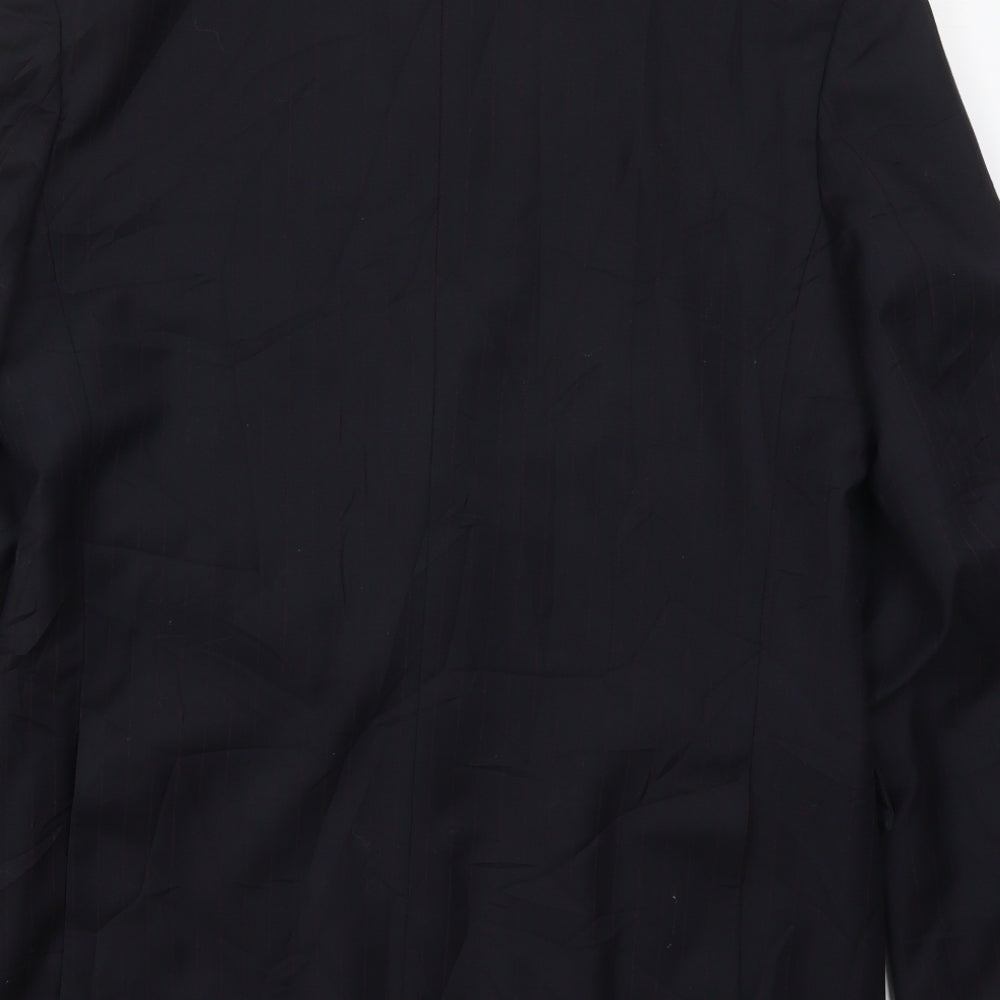 NEXT Mens Blue Striped Wool Jacket Suit Jacket Size 40