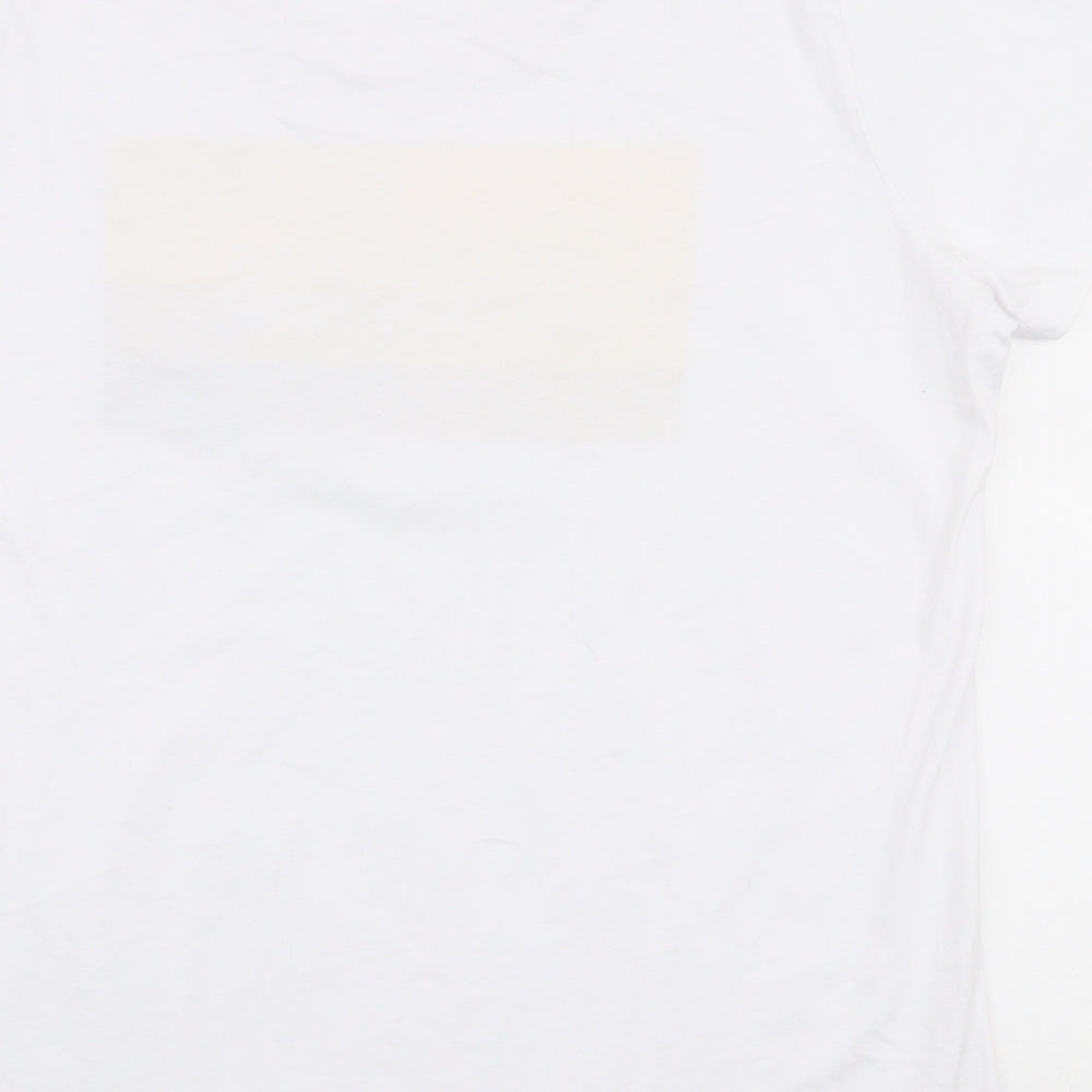 Einstein Newton Womens White 100% Cotton Jersey T-Shirt Size 2XL Round Neck - Beauty has no skin tone