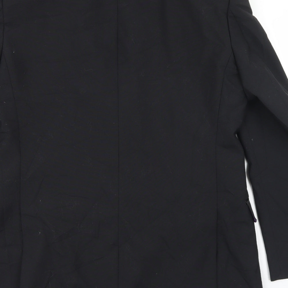 Charlton Gray Mens Black Polyester Jacket Blazer Size 38