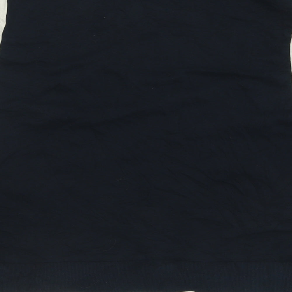 H&M Womens Blue Crew Neck Cotton Pullover Jumper Size L