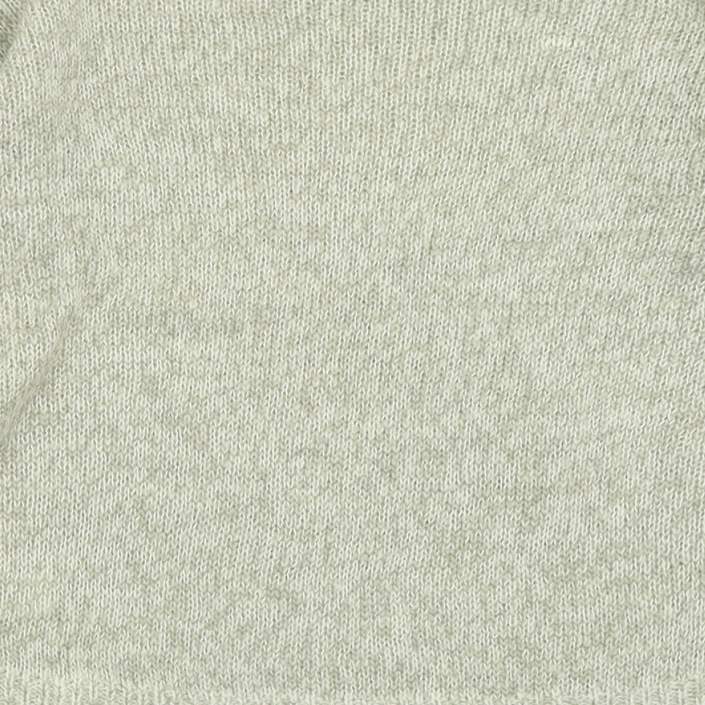 New Look Womens Beige Crew Neck Acrylic Pullover Jumper Size S