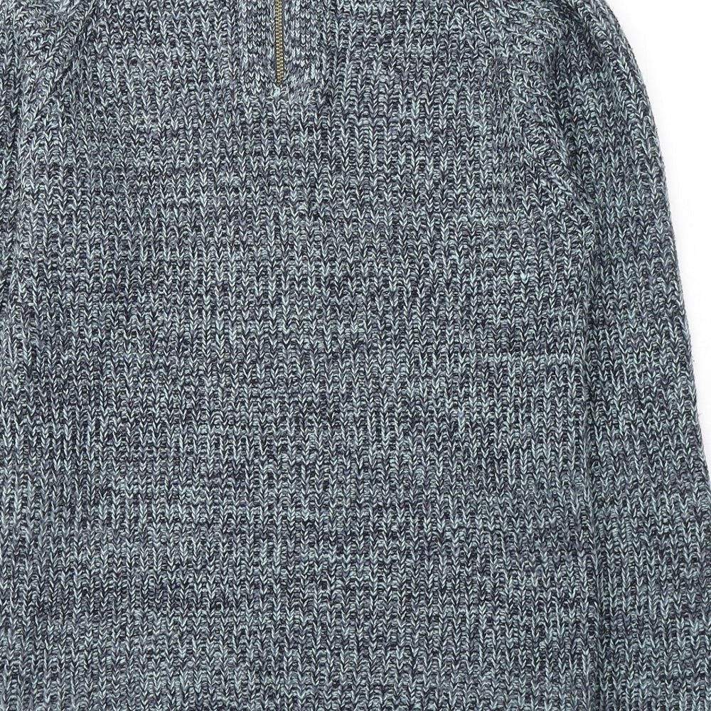 Atmosphere Womens Blue Round Neck Acrylic Pullover Jumper Size 8