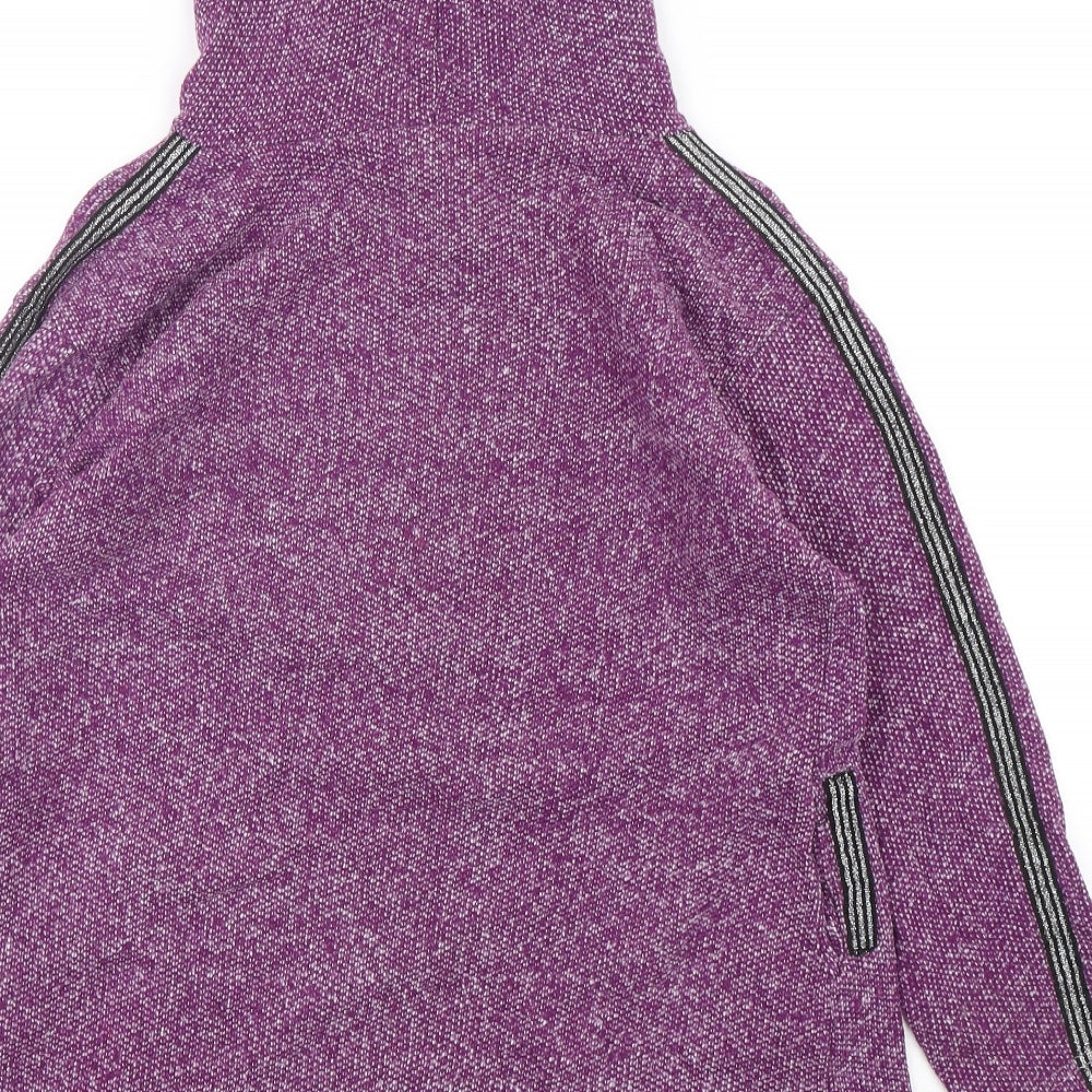 BDM Womens Purple Polyester Pullover Hoodie Size S
